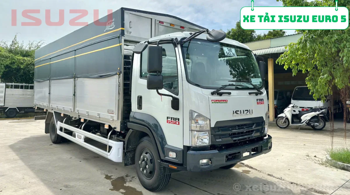 Xe tải isuzu euro 5 có gì mới? 3 Xe tải isuzu tiêu chuẩn khí thải euro 5 frr 650