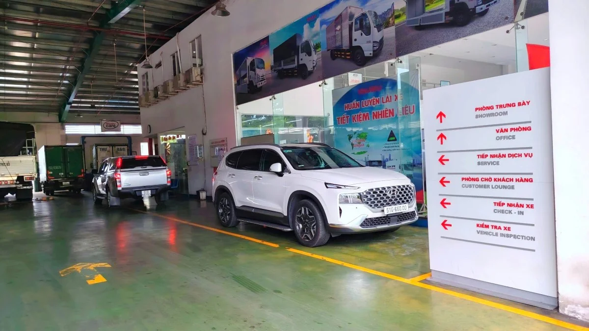 Xưởng dịch vụ bảo hành isuzu tại đại lý việt nam